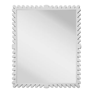 Fleur Home Garden District Coquette Rectangle Mirror in Graytint, 36x48 For Sale