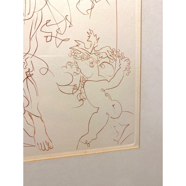 Salvador Dalí 1970s Salvador Dali (1904-1989) "Autumn" Framed Etching Art Print Surrealism Cherubs For Sale - Image 4 of 7