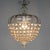 Mid-Century Modern Vintage Crystal Chandelier, 1940s For Sale - Image 3 of 6