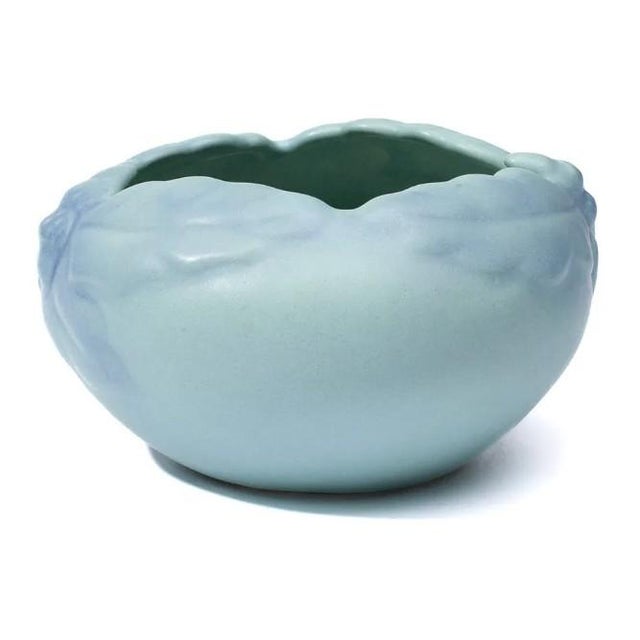 Van Briggle Mid 20th Century Van Briggle Pottery Acorn & Oak Leaf Bowl For Sale - Image 4 of 6