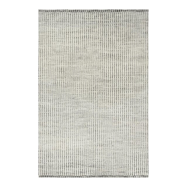 Organic Day Modern Undyed Wool Ivory Brown-Gray Hand Woven Rug 12ft 3in X 14ft 10in For Sale