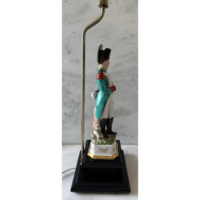 Mid 20th Century Lamp With Napoleon Bonaparte Figurine For Sale - Image 5 of 10