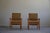 Set of Danish Art Deco Armchairs in Oak and Fabric, 1940s For Sale - Image 9 of 18