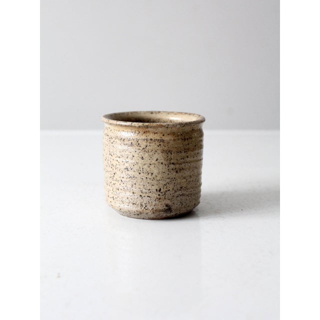 Contemporary Vintage Studio Pottery Vase For Sale - Image 3 of 8