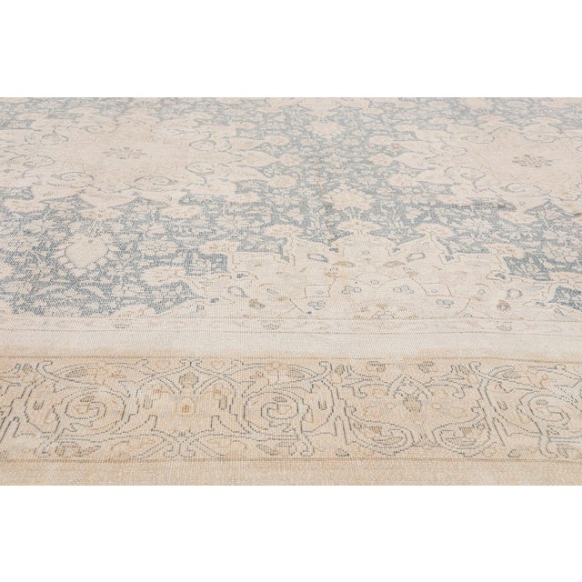 Textile Vintage Persian Kerman Rug, 09'07 X 13'03 For Sale - Image 7 of 11