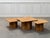 A lovely set of three nesting tables in light oak, dating from the 1980s. We love their simple, graphic lines, with square...