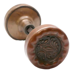 Antique 1890s Bronze Reading Eulalia Rococo Passage Door Knobs