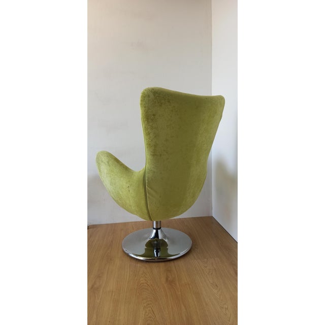 Bucket Seat in Chrome and Green, 1990s For Sale - Image 4 of 18