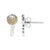 Haus of Brilliance 925 Sterling Silver 1/6ct TDW Yellow Treated Diamond Charm Earrings For Sale - Image 4 of 4