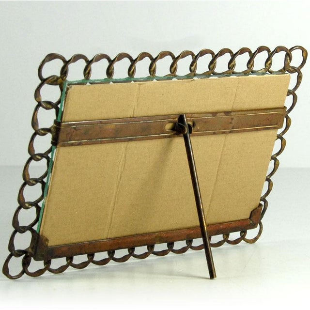 Vintage Brass Bronze Photo Frame For Sale - Image 3 of 10