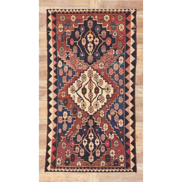 Antique Persian Shiraz Rug - 04'11 X 09'00 For Sale - Image 9 of 9