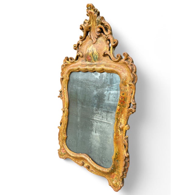 Venetian Gold Lacquered Mirror For Sale - Image 9 of 16