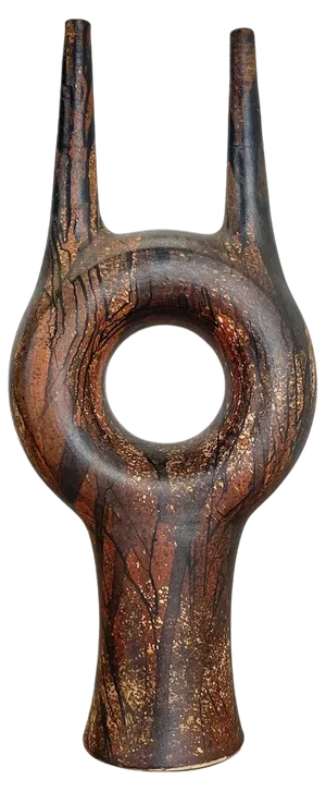 Vintage Ceramic Studio Pottery Vase by Gerhard Liebenthron, 1977
