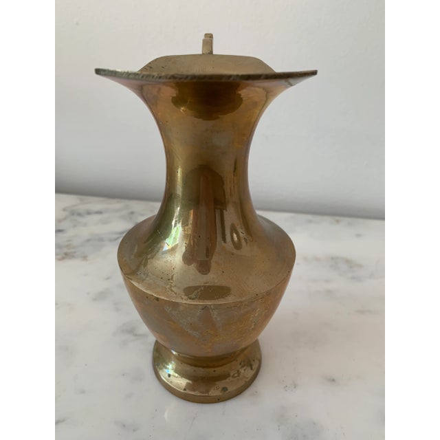 Mid-century brass ewer