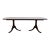Vintage Antique Solid Mahogany Traditional Duncan Phyfe Style 92" Double Pedestal Dining Table For Sale