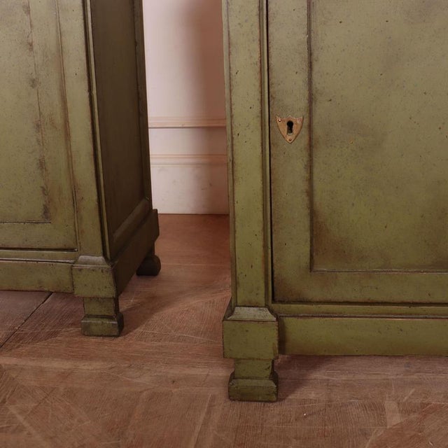 French Nightstands with Faux Marble Top, Set of 2 For Sale - Image 9 of 15