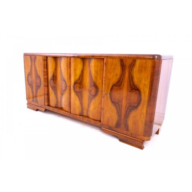 Wood Art Deco Polish Sideboard, 1940s For Sale - Image 7 of 18