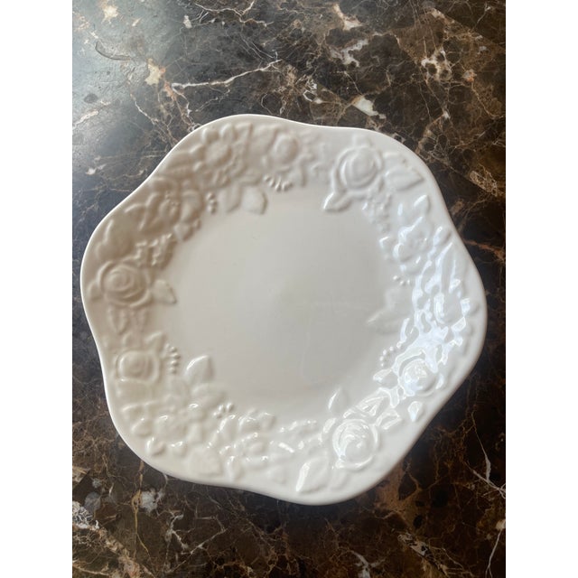 Mid-Century Modern 1980s Indigo Rose Plates by Nautica - Set of 4 For Sale - Image 3 of 6