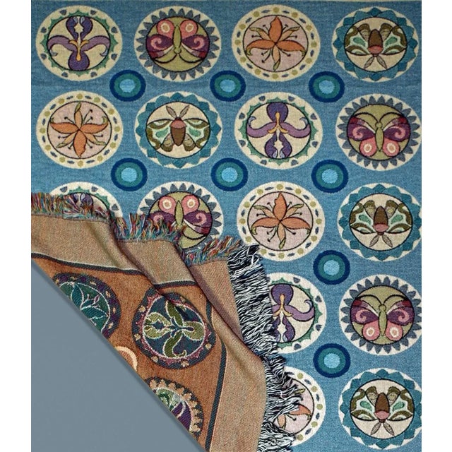 Butterflies and flowers are always a winning combination. This medallion based design can be viewed as well right side up...