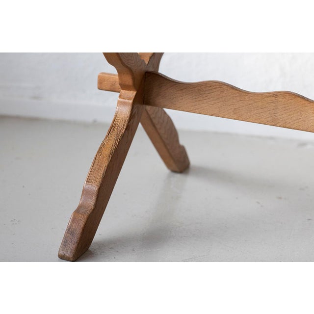 Sculptural Oak Table by Henning Kjærnulf, 1960s For Sale - Image 10 of 15