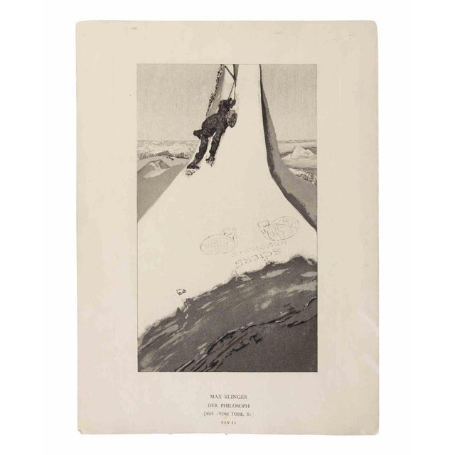 Image dimension cm 29.7x19.9. Printed in the lower margin, center: «max klinger / der philisoph / (aus «vom tode, ii») /...