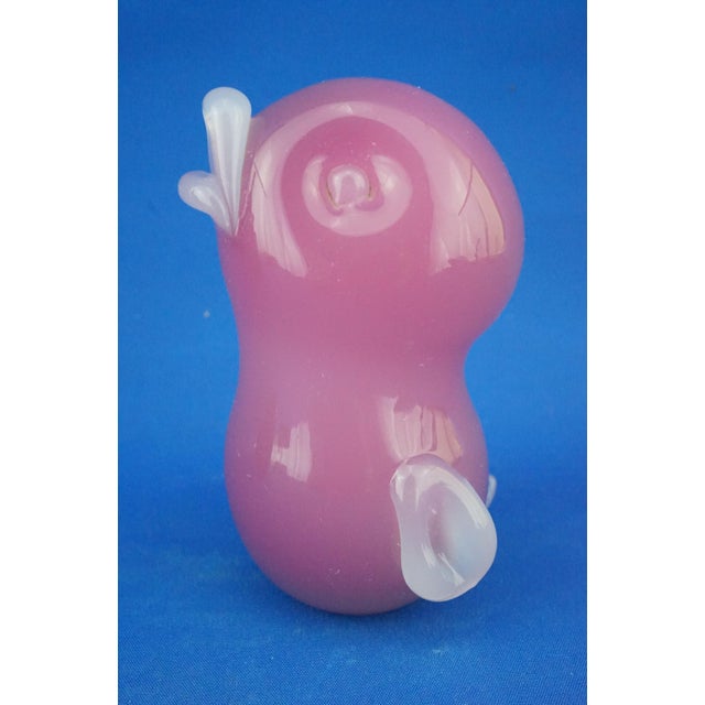 Pink Opaline Sommerso Glass Duckling from Seguso, Murano, Italy, 1950s For Sale - Image 4 of 18