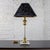 American Late 20th Century Neoclassic Revival Lucite and Brass Candlestick Table Lamp For Sale - Image 3 of 18