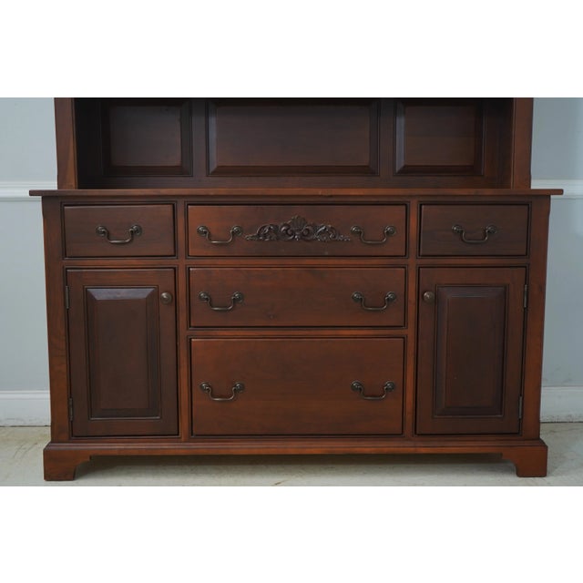 Roger Wright Handcrafted Cherry Stepback Cupboard For Sale In Philadelphia - Image 6 of 12