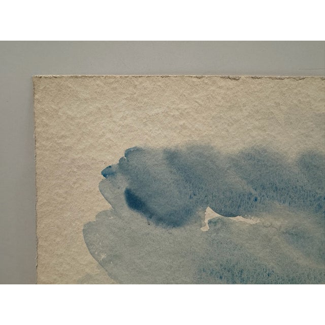 Henry Emil Salloch Original Watercolor on Paper Rugged Desert Mesa, 1956. For Sale - Image 4 of 7
