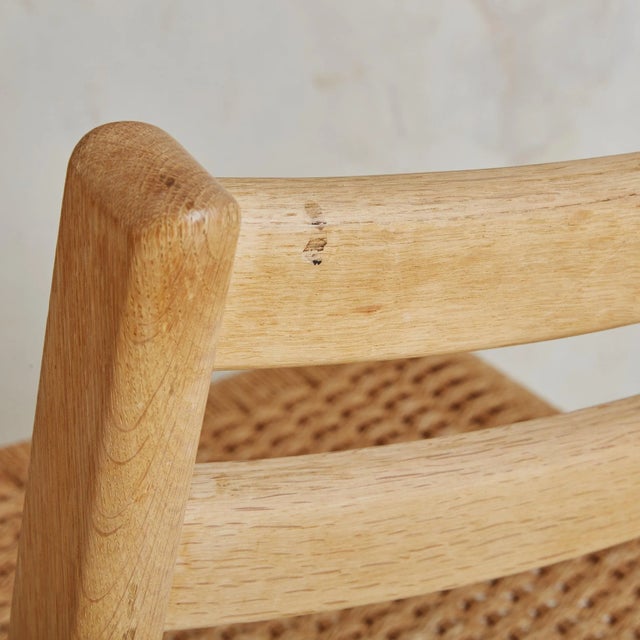 Brown Wood + Woven Papercord Dining Chair by Kurt Østervig, Denmark 1960s - 3 Available For Sale - Image 8 of 12