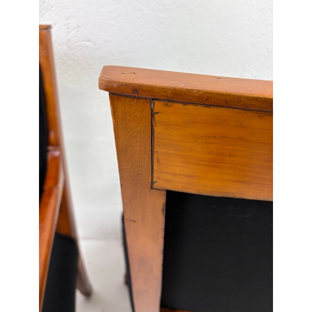 Antique Scandinavian Biedermeier Armchairs/a Pair For Sale - Image 4 of 12