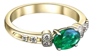 Emerald 14k Gold Ring
