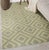 5x8 Ivory Flat Weave Wool Diamond Trellis Pattern Geometric Modern Carpet Rug For Sale - Image 4 of 4