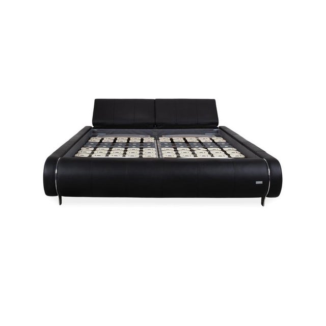 Joop! Swing Leather Bed Black Double Bed For Sale - Image 13 of 17
