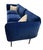 Attributed to Mika Tolvanen Nakki Velvet 3-Seat Sofa in Cobalt Blue – Estonian Design For Sale - Image 4 of 6