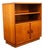 Mid Century Danish Modern Bookshelf Media Cabinet Teak Shelves 2 Doors MCM Shelf For Sale