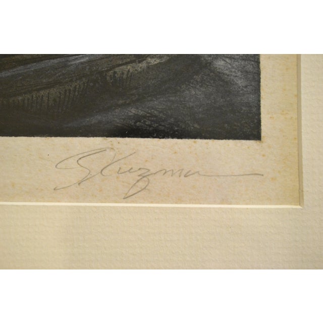 White Framed Signed Antique French Montmartre Carousel Night Mid-Century Modern For Sale - Image 11 of 13