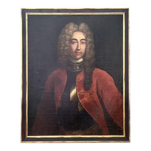 Vintage 1716 Original Oil Portrait of Gentleman
