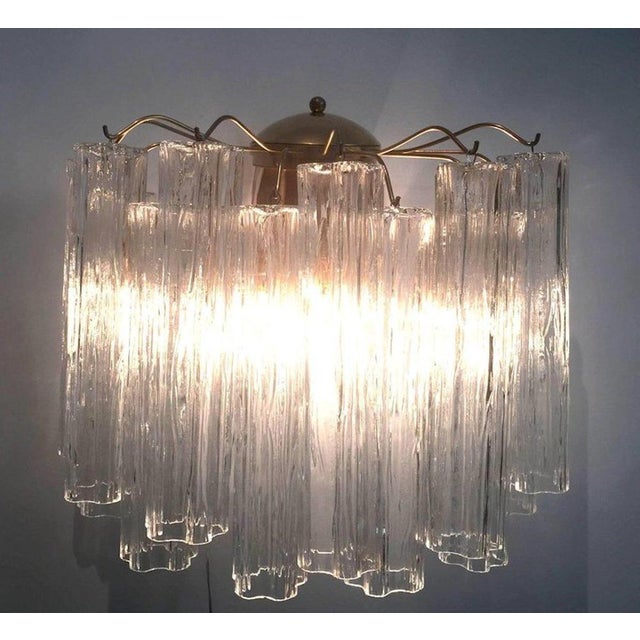 Large Murano Glass Tronchi Chandelier, 1970 For Sale - Image 12 of 13