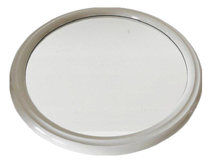 Vintage Space Age Wall Mirror in Gray Plastic, 1970s