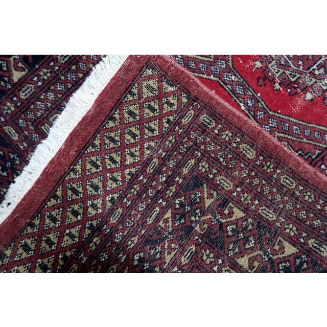 1930s, Antique Uzbek Bukhara Handmade Rug 3 X 5 For Sale - Image 4 of 12