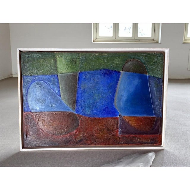 Mid 20th Century Abstract Lyrical French Oil Painting on Canvas For Sale - Image 17 of 18