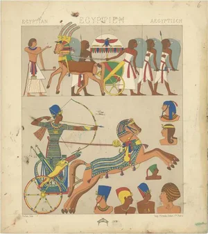 Racinet, Egyptian Outfits, 1880, Paper