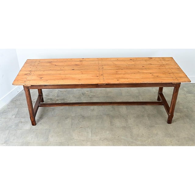 French 19th Century Pine and Oak Farm Table For Sale - Image 12 of 14