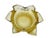 Vintage Murano Bullicante Controlled Bubble Art Glass Amber Yellow Ashtray Bowl Great for decor or actual use of an ash tray