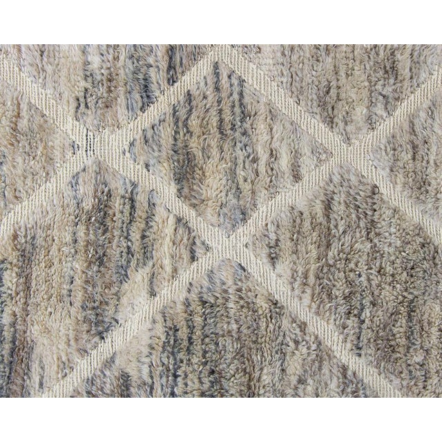 Hand-Knotted Wool Rug by Azele Studio For Sale - Image 4 of 13