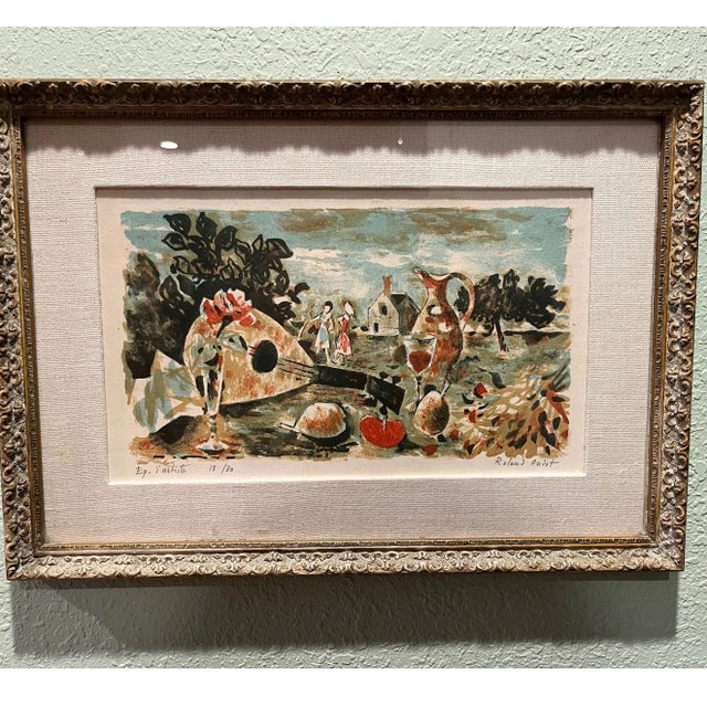 Early 20th Century Roland Oudot Signed Limited Edition Lithograph Print Ep. d'artiste 18/30 For Sale In San Francisco - Image 6 of 6