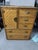 Vintage Dixie Rattan & Wicker Armoire With Brass Handles For Sale - Image 9 of 10
