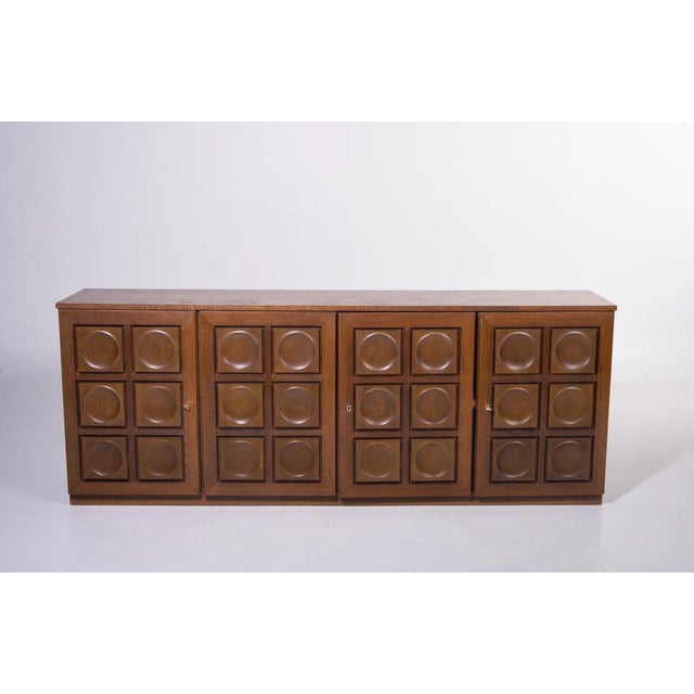 Vintage Brutalist Sideboard by Gerhard Bartels, 1970s, in Good conditions. Designed 1970 to 1979 This piece is attributed...