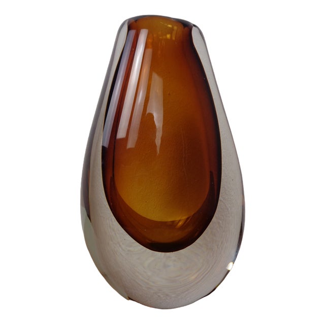 Finnish Glass Vase by Armando Jacobino for Oy Kumela, 1950s For Sale